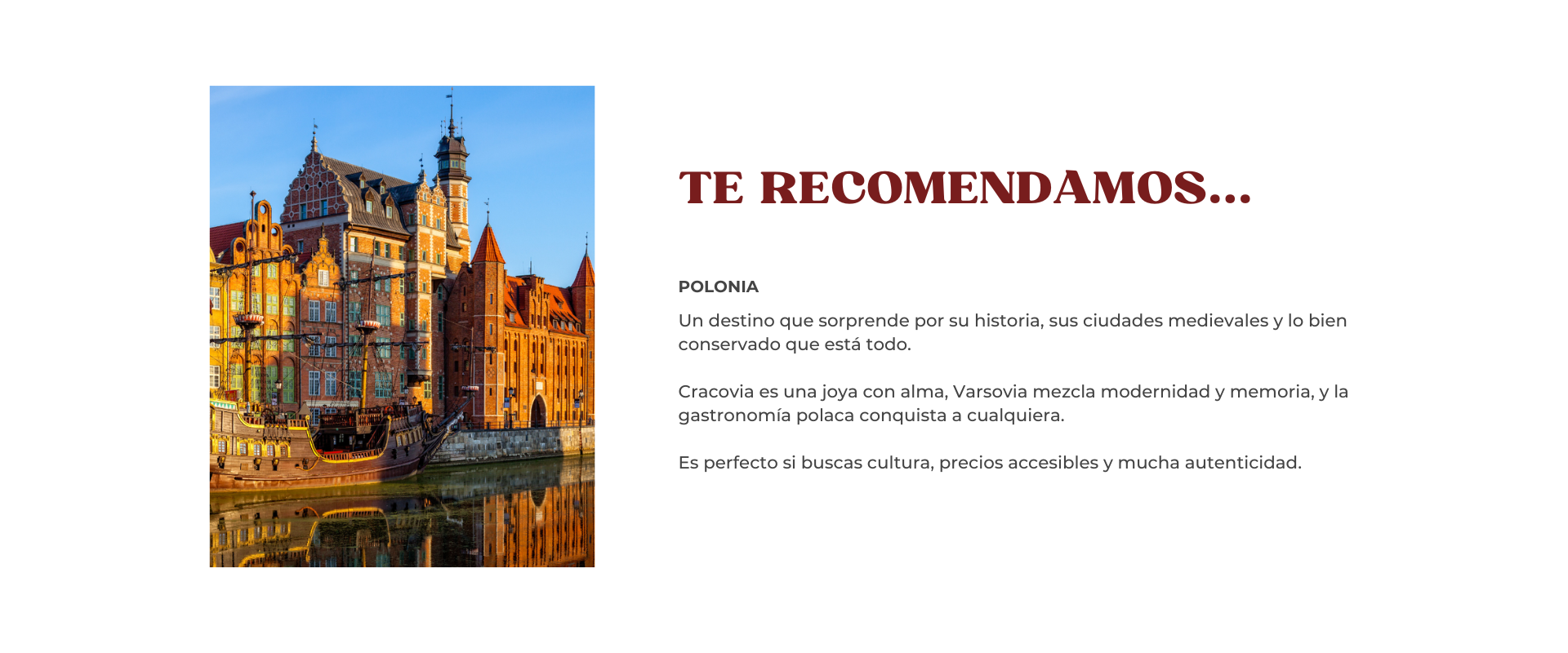 TE RECOMENDAMOS POLONIA
