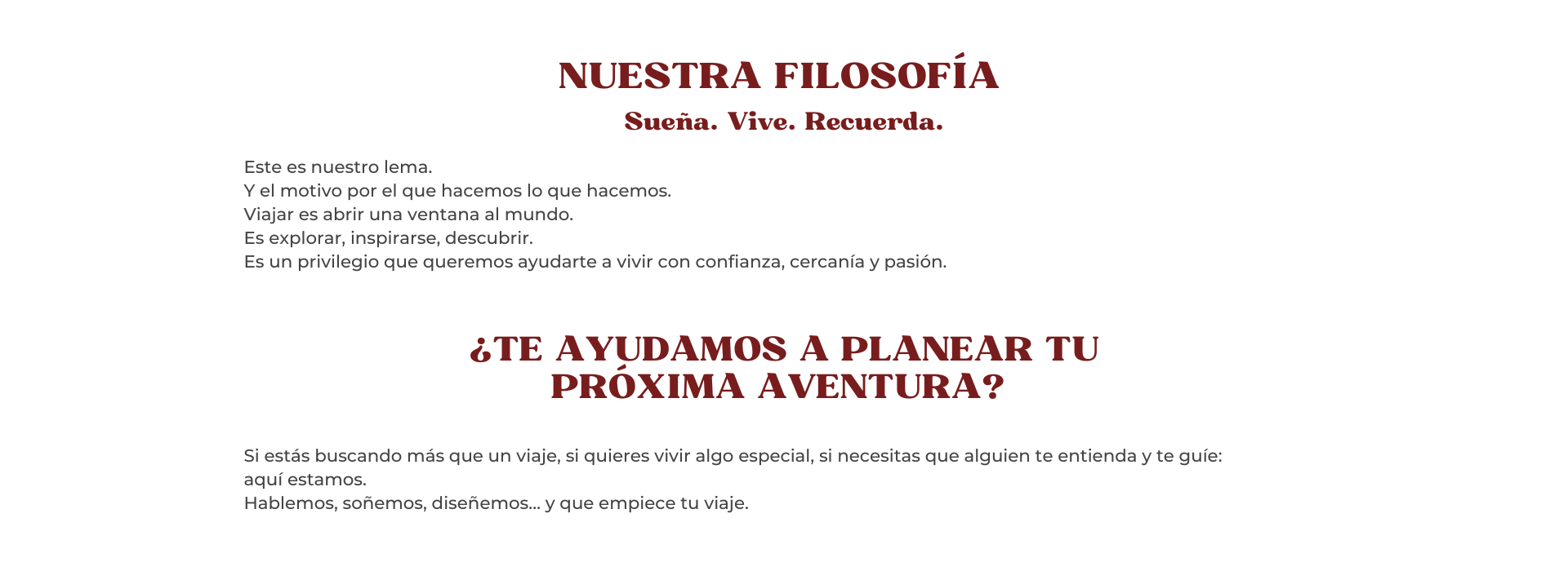 ELEMENTO PAGINA QUIENES SOMOS. CONOCE A MIKI TRIPS UNA AGENCIA DE VIAJES ONLINE